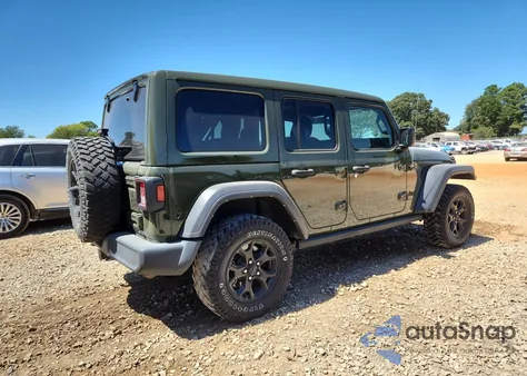 2022 Jeep Wrangler Unlimited Sport из США, поврежденный, VIN 1C4HJXDG0NW169374